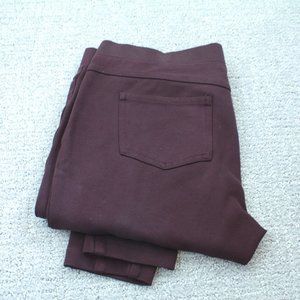 Matty Stretch Dress Leggings (Burgundy)